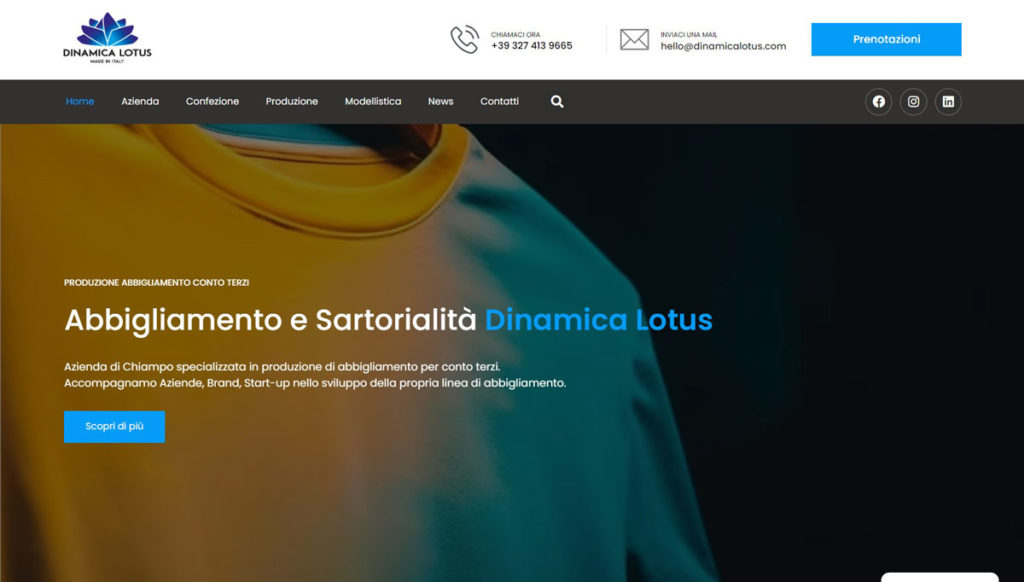 homepage-dinamica lotus-abbigliamento-conto-terzi
